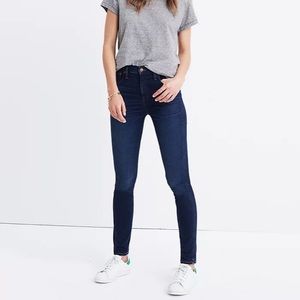 Madewell Petite 24 10” High-Rise Skinny Hayes Wash